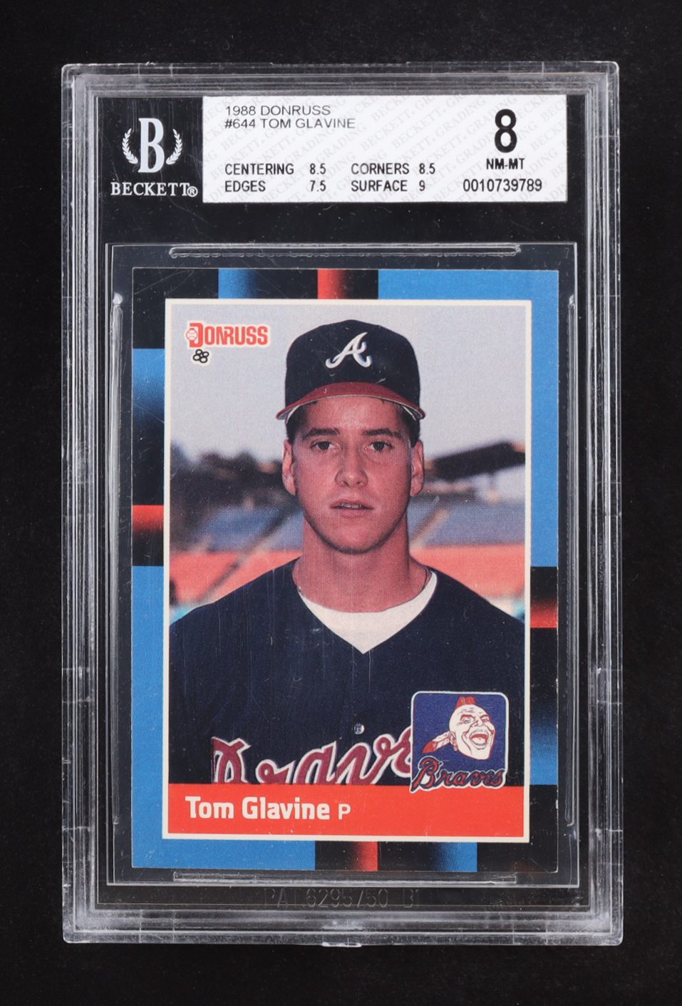 Tom Glavine 1988 Donruss #644 RC (BGS 8) at PristineAuction.com Tom Glavine 1988 Donruss #644 RC (BGS 8) at PristineAuction.com