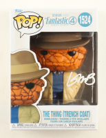 Ebon Moss-Bachrach Signed "The Fantastic Four: First Steps" #1524 The Thing (Trench Coat) Bobble-Head Funko Pop! Vinyl Figure (AutographCOA) at PristineAuction.com