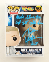 Tom Wilson Signed "Back to the Future" #963 Biff Tannen Funko Pop! Vinyl Figure Inscribed "Make Like A Tree And Get Outta Here" (ACOA) at PristineAuction.com