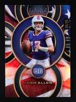 Josh Allen 2024 Wild Card Auto Mania American FB American Flag Rainbow Foil #AMACP-JA #25/25 at PristineAuction.com