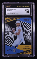 Justin Herbert 2020 Panini Clear Vision Rookies #3 RC (CSG 10) at PristineAuction.com