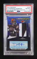 Dorian Thompson-Robinson 2023 Panini Obsidian Rookie Jersey Autographs Electric Etch Deep Sea Flood #232 Jersey Autograph #2/3 (PSA 8) at PristineAuction.com