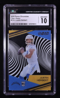 Justin Herbert 2020 Panini Clear Vision Rookies #3 RC (CGC 10) at PristineAuction.com