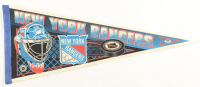 Rod Gilbert Signed Vintage New York Rangers NHL Pennant Flag (PSA) at PristineAuction.com