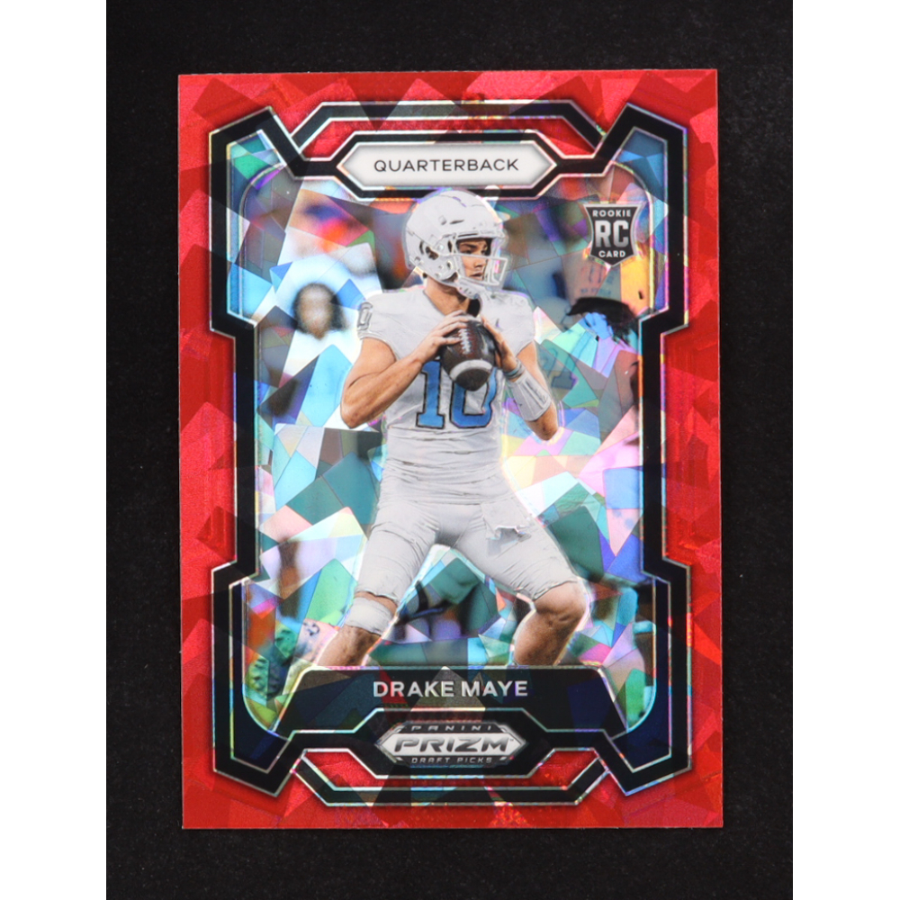 Drake Maye 2024 Panini Prizm Draft Picks Prizms Red Ice #103 RC at PristineAuction.com
