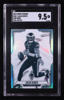 Jalen Hurts 2023 Panini Phoenix Contours Teal #9 #089/150 (SGC 9.5) at PristineAuction.com