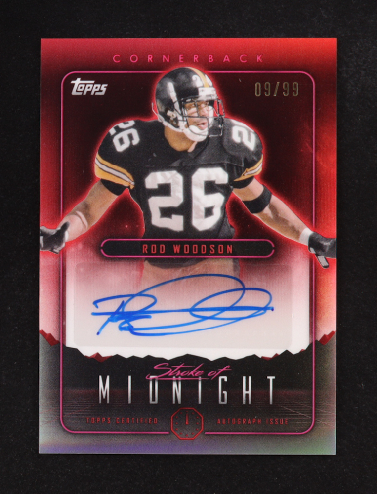 Rod Woodson 2024 Topps Midnight Stroke of Midnight Autographs Twilight #SMA-RW #9/99