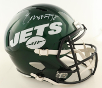 Elijah Moore Signed Jets Full-Size Speed Helmet (Beckett) at PristineAuction.com