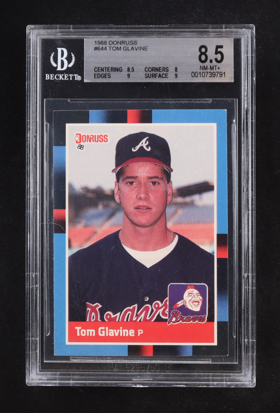Tom Glavine 1988 Donruss #644 RC (BGS 8.5) at PristineAuction.com Tom Glavine 1988 Donruss #644 RC (BGS 8.5) at PristineAuction.com