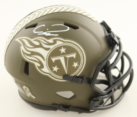 Calvin Ridley Signed Titans Salute To Service Alternate Speed Mini Helmet (Beckett) at PristineAuction.com
