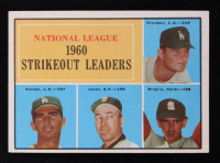 1961 Topps #49 NL Strikeout Leaders Don Drysdale / Sandy Koufax / Sam Jones / Ernie Broglio at PristineAuction.com