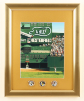 Willie Mays Custom Framed Photo Display with Merrick Mint Set of (3) Willie Mays Coins at PristineAuction.com