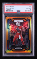 Josh Allen 2023 Panini Prizm Prizms Orange #32 #194/249 (PSA 8) at PristineAuction.com