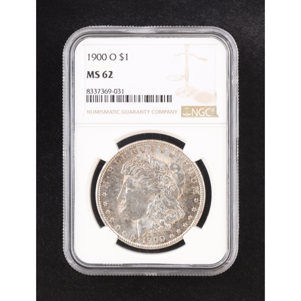 1900-O Morgan Silver Dollar (NGC MS62) at PristineAuction.com