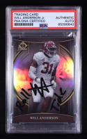 Will Anderson Jr. Signed 2022 Bowman Chrome University Bowman Invicta #BI3 RC Inscribed "Roll Tide" (PSA) at PristineAuction.com