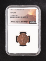 1825-S N.E. Indies 1/4 Shilling - Krakatoa Hoard (NGC GENUINE) at PristineAuction.com