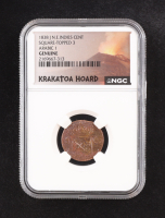 1838-J N.E. Indies Cent, Square-Topped 3, Arabic 1 - Krakatoa Hoard (NGC GENUINE) at PristineAuction.com