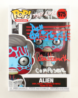 Alan Howarth Signed "They Live" #975 Alien Funko Pop! Vinyl Figure Inscribed "Composer" & "Obey" with Hand-Drawn Sketch (AutographCOA) at PristineAuction.com