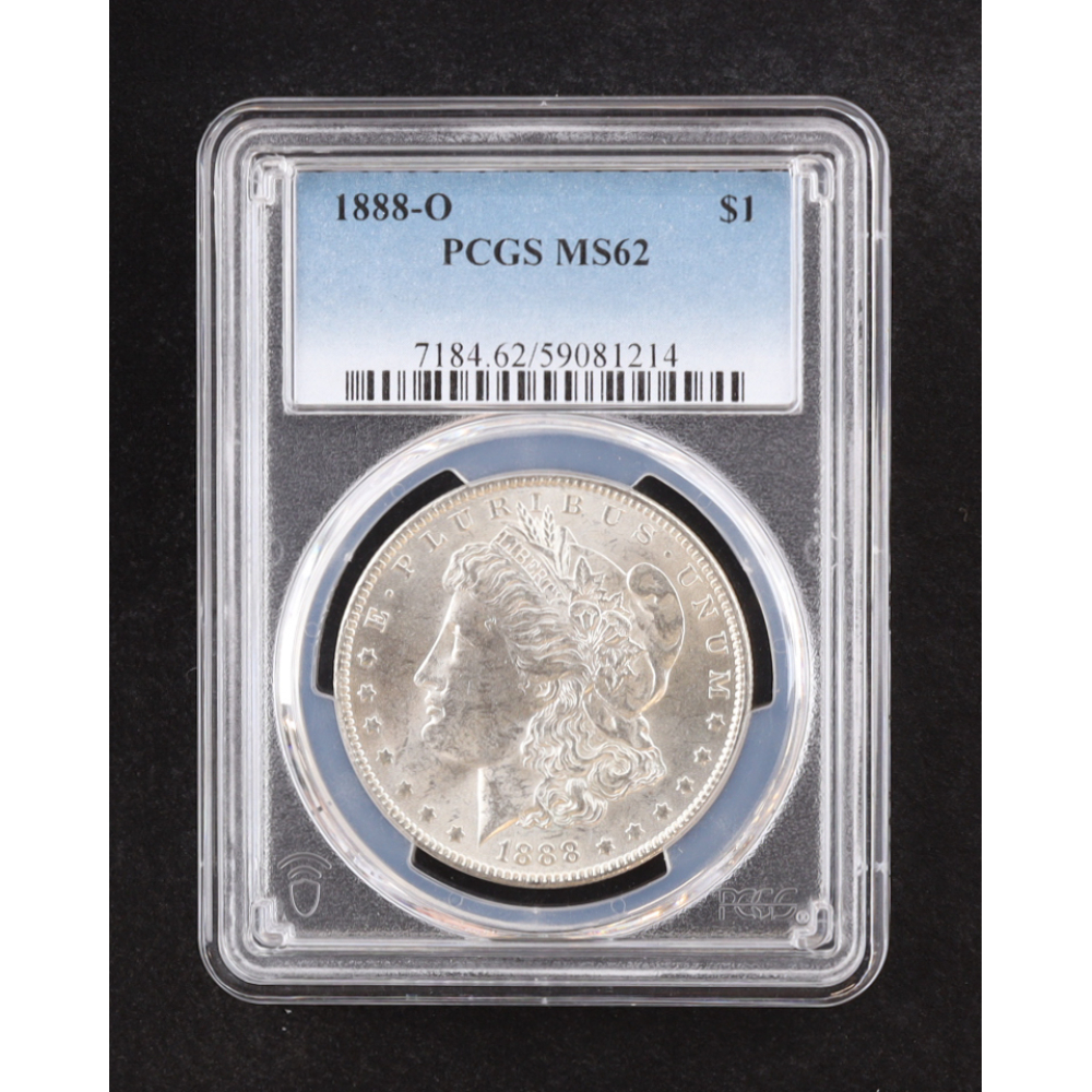 1888-O Morgan Silver Dollar (PCGS MS62) at PristineAuction.com