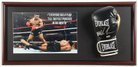 Mike Tyson Signed "Everyone Has A Plan.." Custom Framed Print Display with Everlast Boxing Glove (Tyson & PSA) at PristineAuction.com