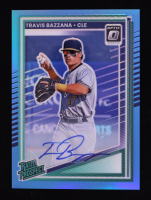 Travis Bazzana 2025 Donruss Optic Rated Prospects Signatures Carolina Blue #131 #35/35 RC at PristineAuction.com