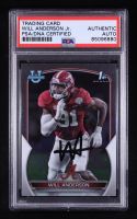 Will Anderson Jr. Signed 2022 Bowman Chrome University #52 RC (PSA) at PristineAuction.com