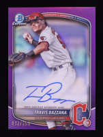 Travis Bazzana 2024 Bowman Chrome Draft Autographs Purple Refractors #CPATB #012/250 RC at PristineAuction.com
