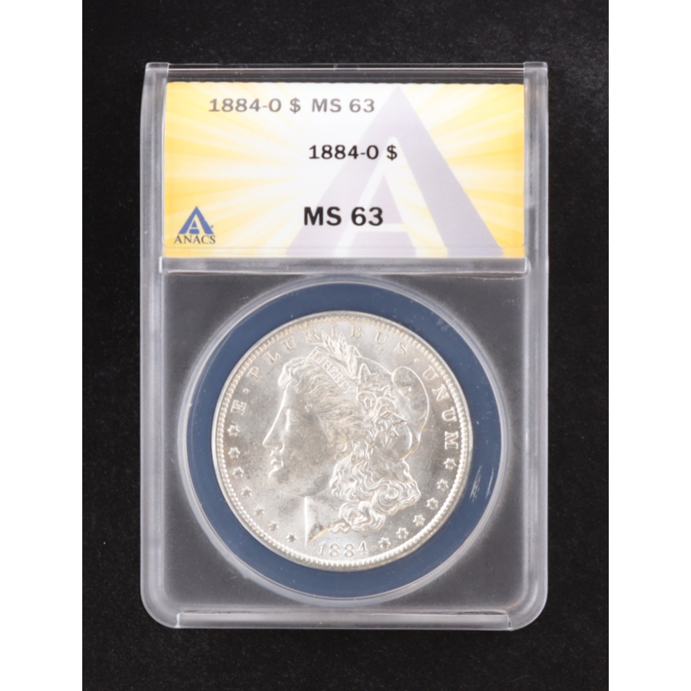 1884-O Morgan Silver Dollar (ANACS MS63) at PristineAuction.com
