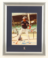 Rod Carew Signed Angels Custom Framed Photo Display with CA Angels Pin (PSA) at PristineAuction.com