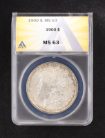 1900 Morgan Silver Dollar (ANACS MS63) at PristineAuction.com