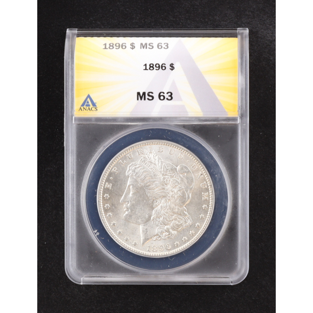 1896 Morgan Silver Dollar (ANACS MS63) at PristineAuction.com