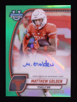 Matthew Golden 2024 Bowman Chrome University Prospect Autographs Green Refractors #PAMGO #51/99 RC at PristineAuction.com