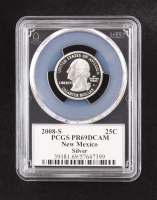 2008-S U.S. State Quarter Series, New Mexico - 90% Silver Deep Cameo Proof (PCGS PR69DCAM) at PristineAuction.com