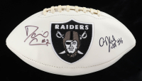 Daniel Carlson & AJ Cole Signed Raiders Logo Football (Beckett) at PristineAuction.com