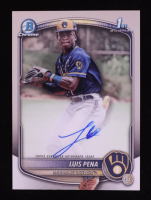 Luis Pena 2025 Bowman Chrome Prospect Autographs #CPALP RC at PristineAuction.com