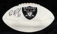 Bill Romanowski Signed Raiders Logo Football (Beckett) at PristineAuction.com