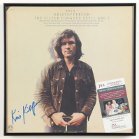 Kris Kristofferson Signed Custom Framed "The Silver Tongued Devil And I" Vinyl Record Album Display (JSA) at PristineAuction.com