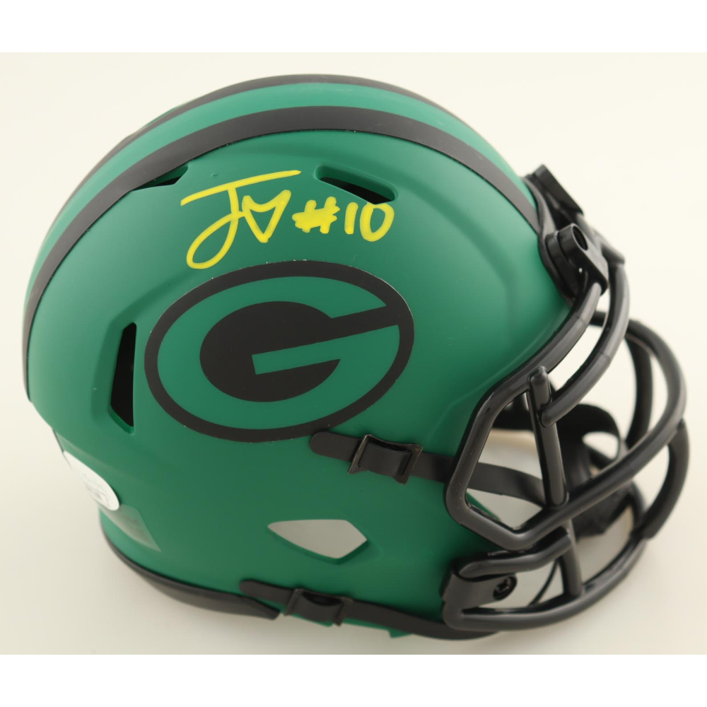 Jordan Love Signed Packers Rave Alternate Speed Mini Helmet (JSA) at PristineAuction.com