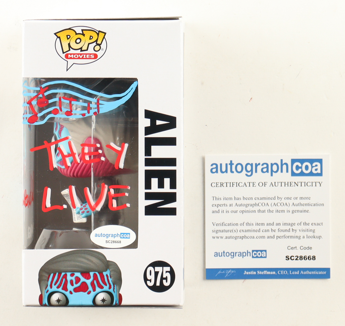 Alan Howarth Signed "They Live" #975 Alien Funko Pop! Vinyl Figure Inscribed "Composer" & "They Live" with Hand-Drawn Sketch (AutographCOA) at PristineAuction.com Alan Howarth Signed "They Live" #975 Alien Funko Pop! Vinyl Figure Inscribed "Composer" & "They Live" with Hand-Drawn Sketch (AutographCOA) at PristineAuction.com