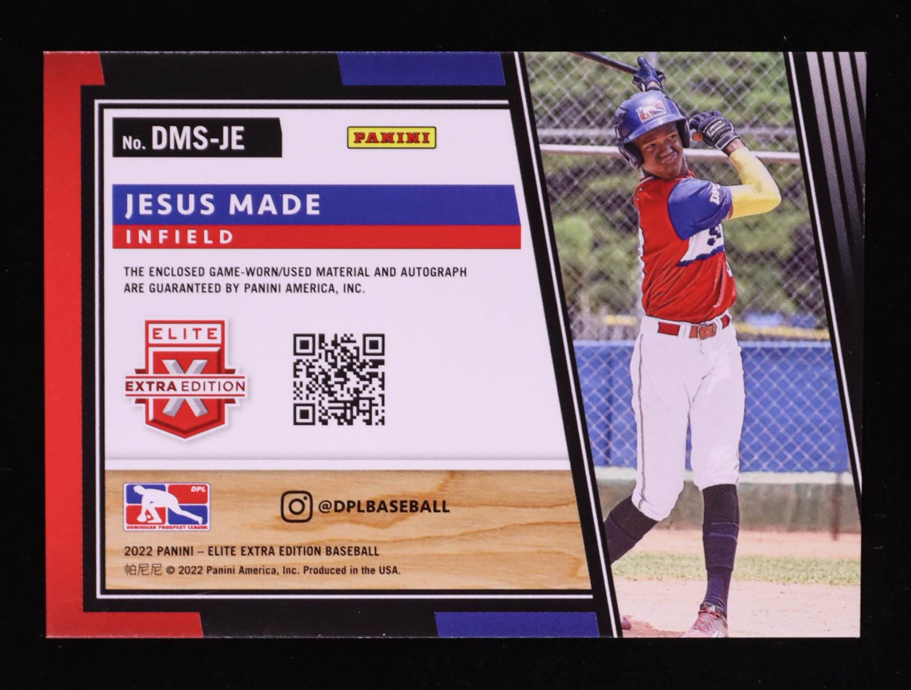 Jesus Made 2022 Elite Extra Edition DPL Material Signatures #17 RC at PristineAuction.com Jesus Made 2022 Elite Extra Edition DPL Material Signatures #17 RC at PristineAuction.com