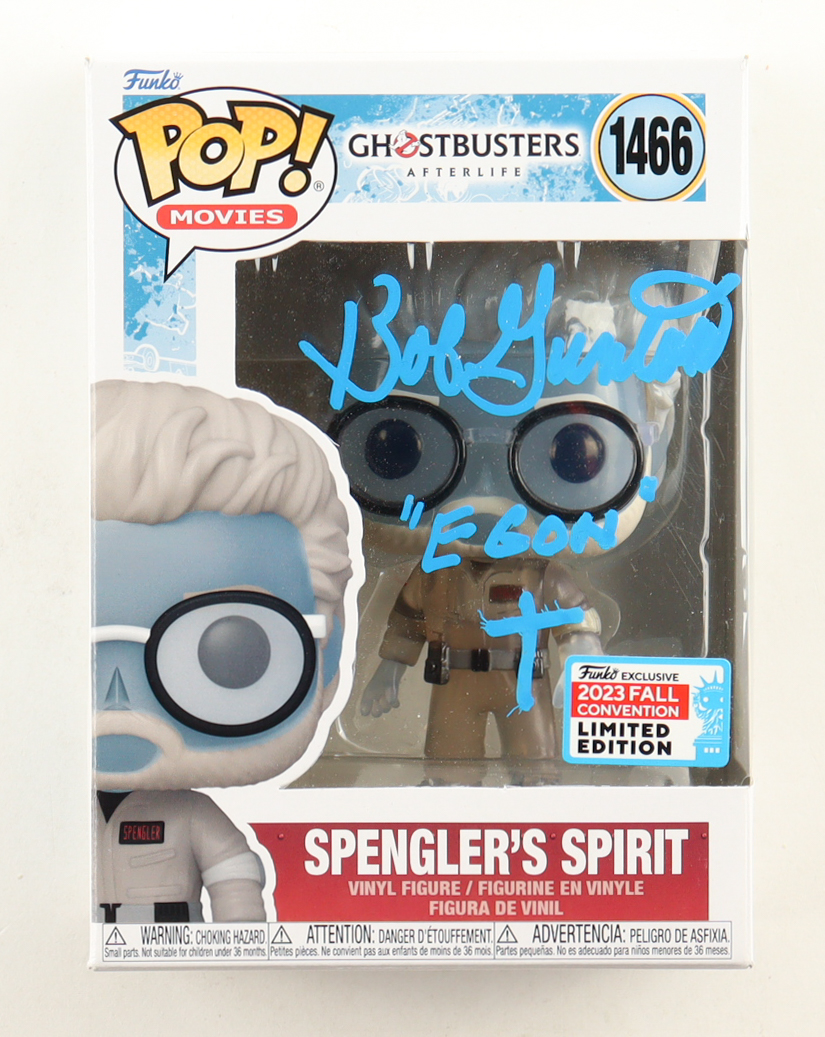 Bob Gunton Signed "Ghostbusters: Afterlife" #1466 Spengler's Spirit Funko Pop! Vinyl Figure Inscribed "'Egon' +" (ACOA) at PristineAuction.com Bob Gunton Signed "Ghostbusters: Afterlife" #1466 Spengler's Spirit Funko Pop! Vinyl Figure Inscribed "'Egon' +" (ACOA) at PristineAuction.com