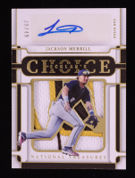 Jackson Merrill 2023 Panini National Treasures Ecklar's Choice Patch Autographs Gold #14 #30/49 RC at PristineAuction.com