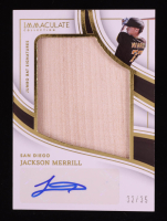Jackson Merrill 2023 Immaculate Collection Jumbo Bat Signatures #21 #32/35 RC at PristineAuction.com