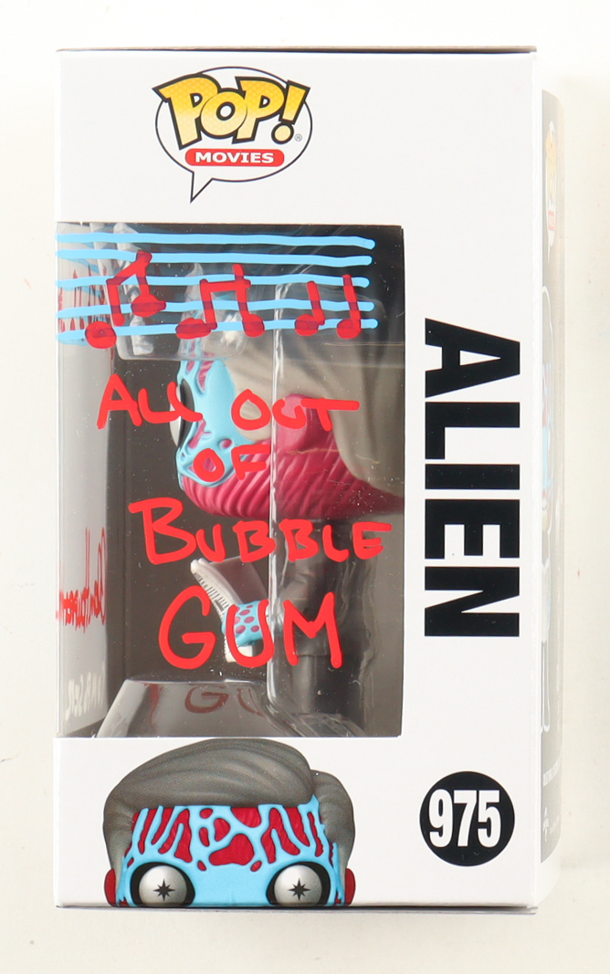 Alan Howarth Signed "They Live" #975 Alien Funko Pop! Vinyl Figure Inscribed "Composer" & "All Out Of Bubble Gum" with Hand-Drawn Sketch (AutographCOA) at PristineAuction.com Alan Howarth Signed "They Live" #975 Alien Funko Pop! Vinyl Figure Inscribed "Composer" & "All Out Of Bubble Gum" with Hand-Drawn Sketch (AutographCOA) at PristineAuction.com