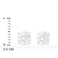 2.04 CTW Pair of (2) Lab-Grown Diamond White Gold Designer Stud Earrings D, VS 1 (IGI) at PristineAuction.com