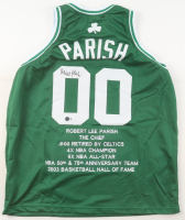 Robert Parish Signed Career Highlight Stat Jersey (Beckett) at PristineAuction.com