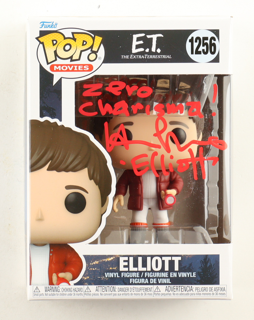 Henry Thomas Signed "E.T." #1256 Elliot Funko Pop! Vinyl Figure Inscribed "Zero Charisma" & "Elliott" (ACOA) at PristineAuction.com Henry Thomas Signed "E.T." #1256 Elliot Funko Pop! Vinyl Figure Inscribed "Zero Charisma" & "Elliott" (ACOA) at PristineAuction.com