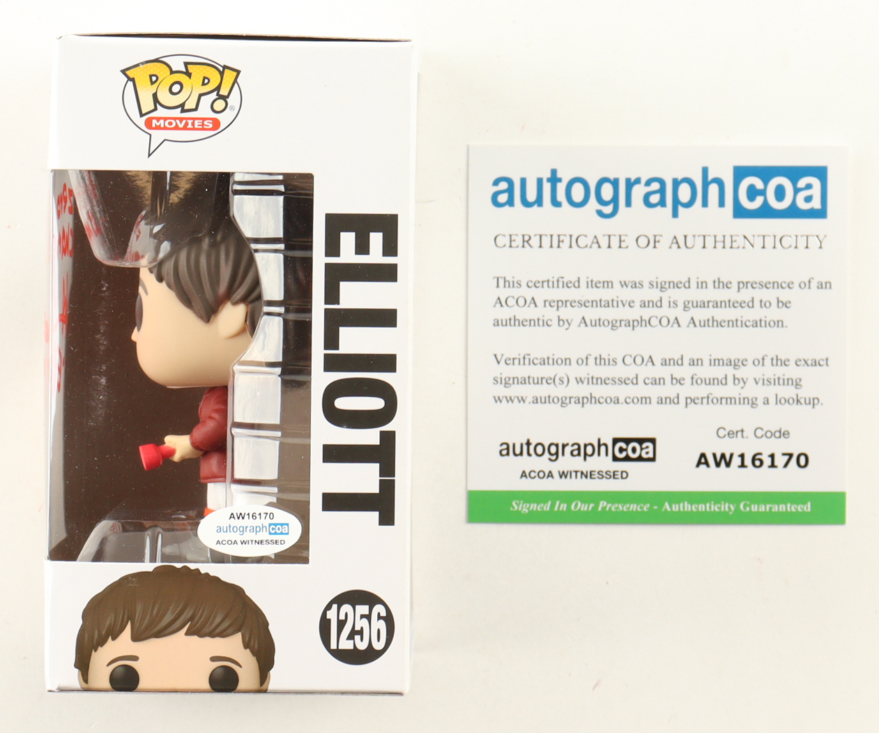 Henry Thomas Signed "E.T." #1256 Elliot Funko Pop! Vinyl Figure Inscribed "Zero Charisma" & "Elliott" (ACOA) at PristineAuction.com Henry Thomas Signed "E.T." #1256 Elliot Funko Pop! Vinyl Figure Inscribed "Zero Charisma" & "Elliott" (ACOA) at PristineAuction.com