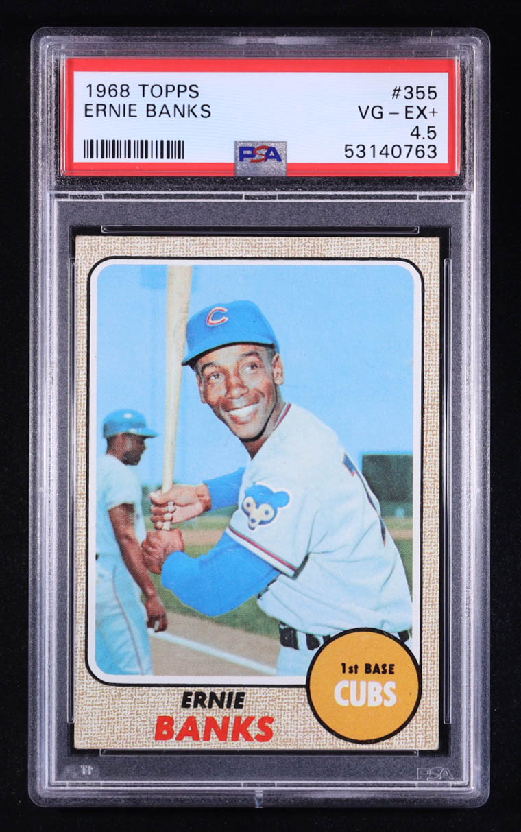 Ernie Banks 1968 Topps #355 (PSA 4.5) at PristineAuction.com Ernie Banks 1968 Topps #355 (PSA 4.5) at PristineAuction.com
