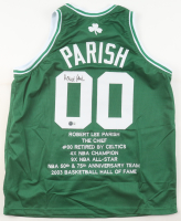 Robert Parish Signed Career Highlight Stat Jersey (Beckett) at PristineAuction.com